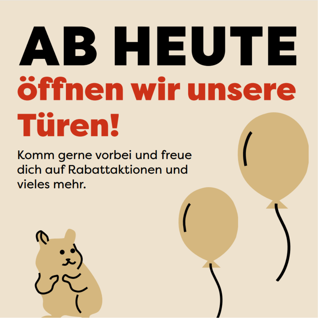 Heute eröffnet unser Standort ZOO & Co. in Bremen!