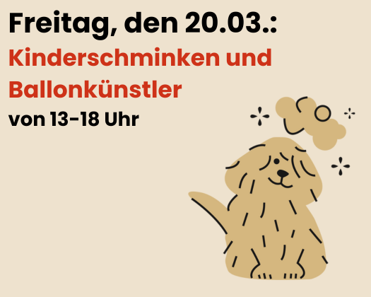 Neueröffnung Bremen Ballonkünstler und Kinderschminken