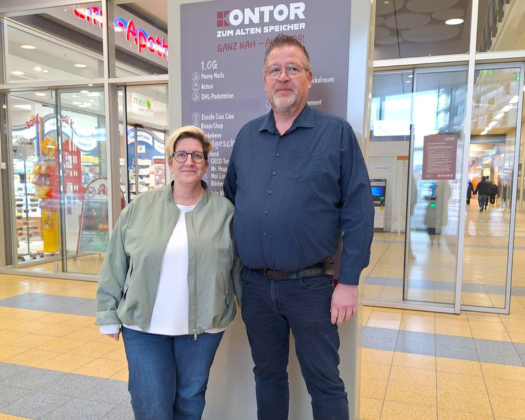 Thomas Müller und seine Frau Bianca im Kontor zum Alten Speicher